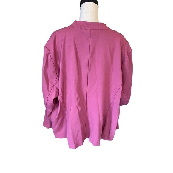 RYAN Wylde Cardigan Women's Size 5X Purple Lilac One Button Closure Pockets - Picture 3 of 8